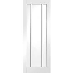 Worcester Internal White Primed Door with Clear Glass
